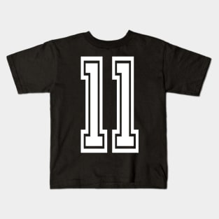 Numbers 11 for a sports team, group, or community Kids T-Shirt